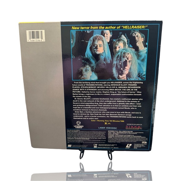 Clive Barker: Transmutations aka “Underworld” Laserdisc:VESTRON video: Horror - Picture 4 of 4